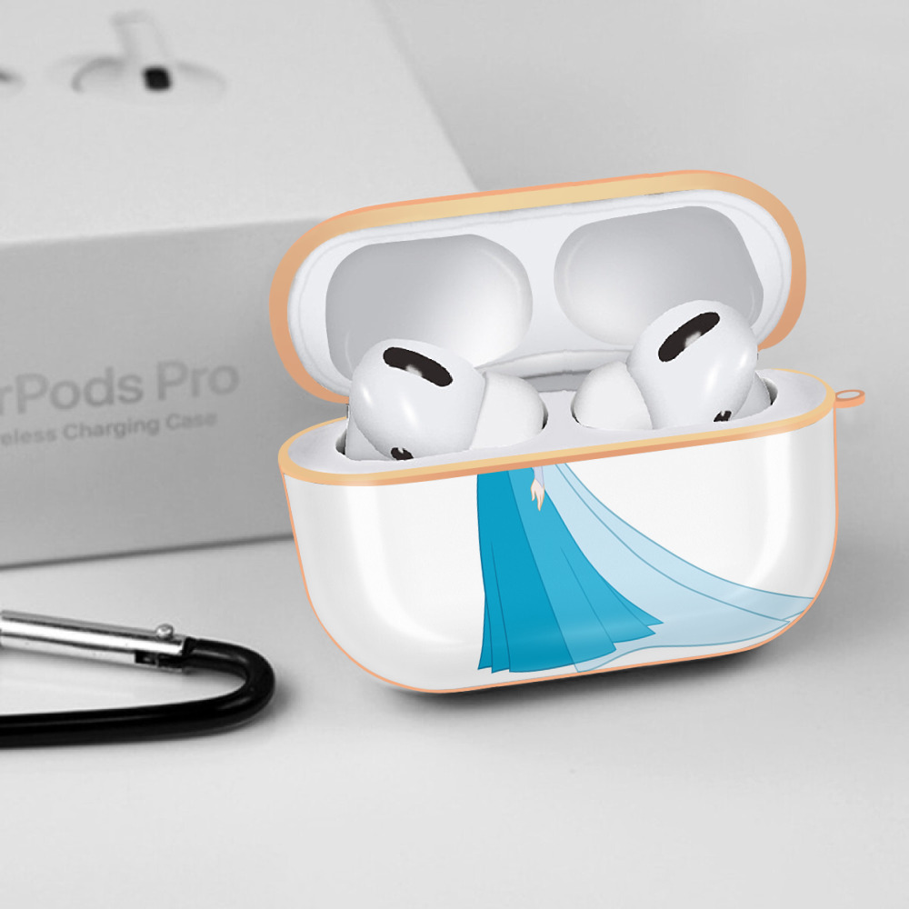 アナと雪の女王 アンナ エルサ Frozen Anna Elsa 【AirPods Pro用】ハードシェル保護ケース｜耐衝撃・防指紋・カラビナ付き商品仕様