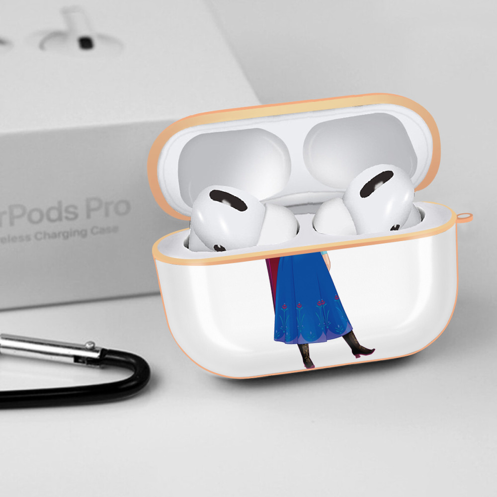 アナと雪の女王 アンナ エルサ Frozen Anna Elsa 【AirPods Pro用】ハードシェル保護ケース｜耐衝撃・防指紋・カラビナ付き商品仕様