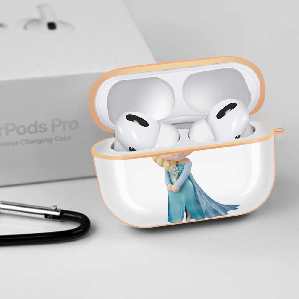 アナと雪の女王 アンナ エルサ Frozen Anna Elsa 【AirPods Pro用】ハードシェル保護ケース｜耐衝撃・防指紋・カラビナ付き商品仕様