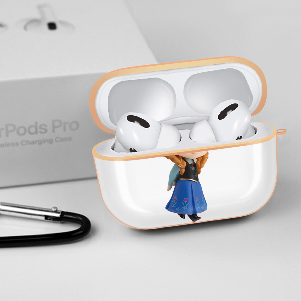 アナと雪の女王 アンナ エルサ Frozen Anna Elsa 【AirPods Pro用】ハードシェル保護ケース｜耐衝撃・防指紋・カラビナ付き商品仕様