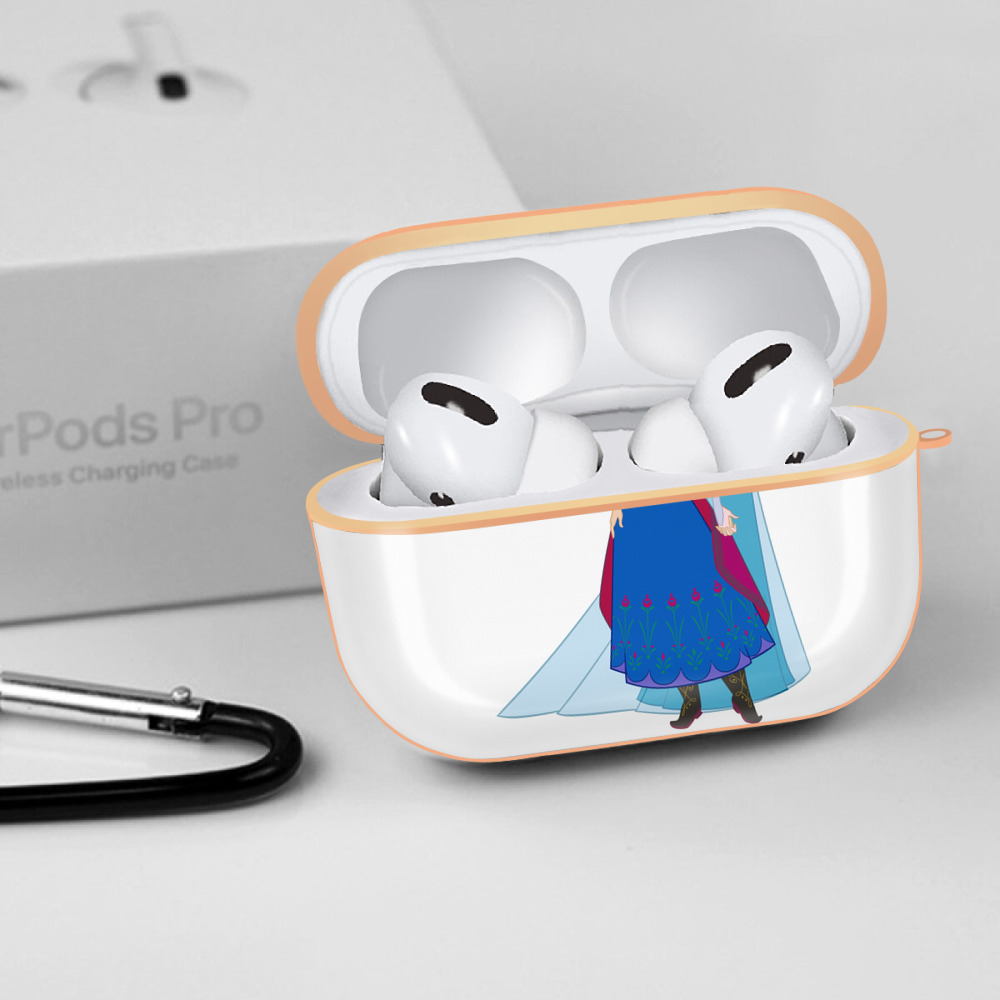 アナと雪の女王 アンナ エルサ Frozen Anna Elsa 【AirPods Pro用】ハードシェル保護ケース｜耐衝撃・防指紋・カラビナ付き商品仕様