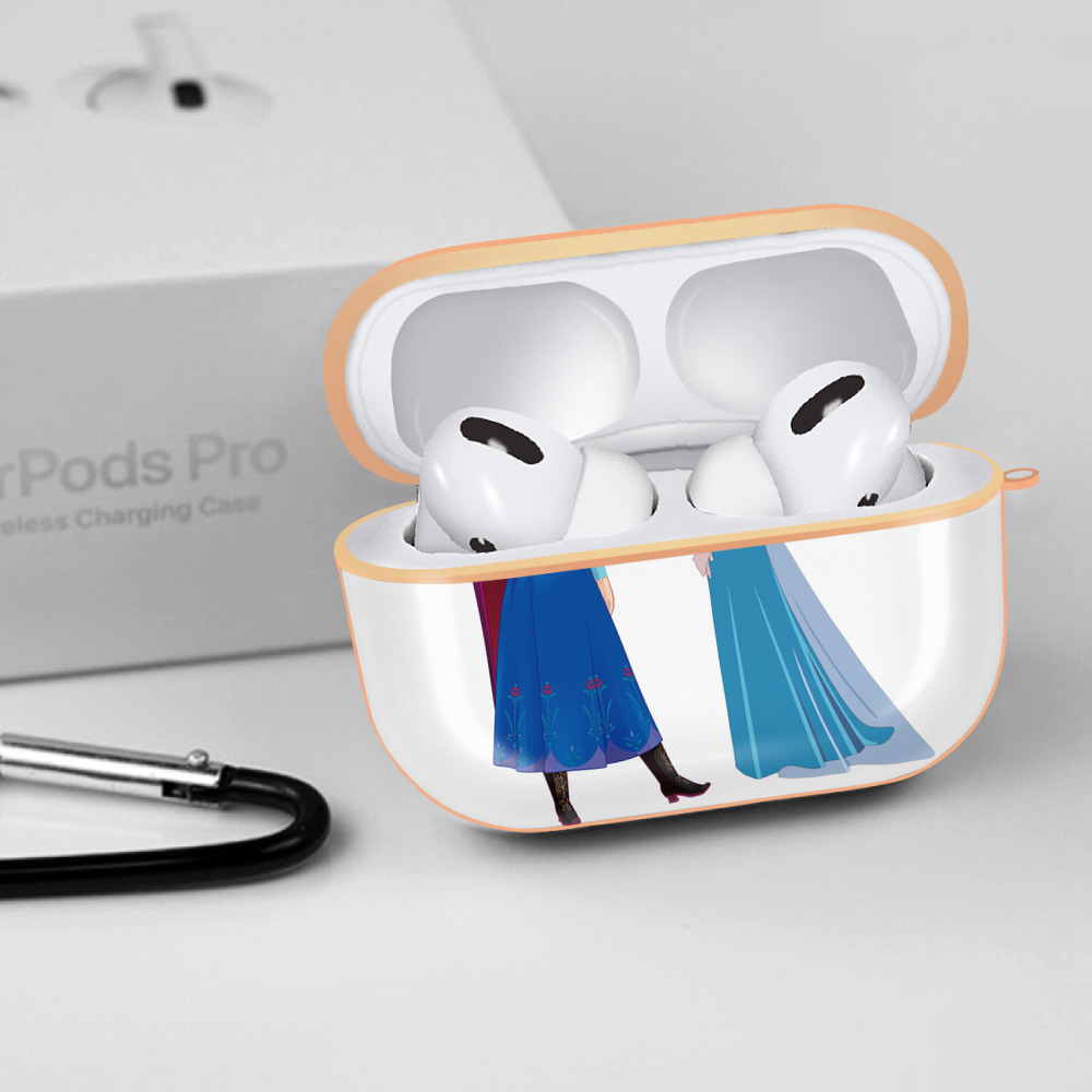 アナと雪の女王 アンナ エルサ Frozen Anna Elsa 【AirPods Pro用】ハードシェル保護ケース｜耐衝撃・防指紋・カラビナ付き商品仕様