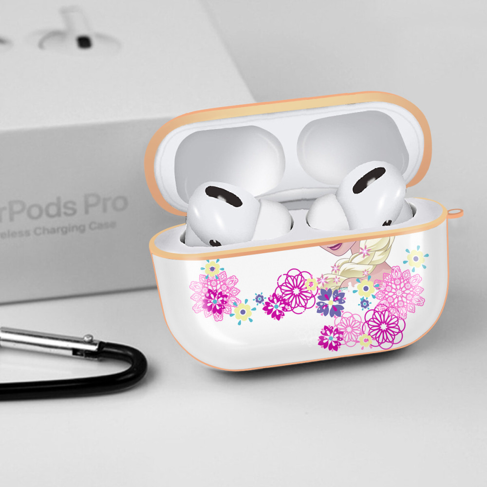 アナと雪の女王 アンナ エルサ Frozen Anna Elsa 【AirPods Pro用】ハードシェル保護ケース｜耐衝撃・防指紋・カラビナ付き商品仕様